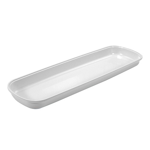 Tura, Einleger, GN 2/4, 40 mm hoch, 2 Liter, Weiß - Dalebrook Produktbild für Lebensmittelpräsentation, Frischetheke