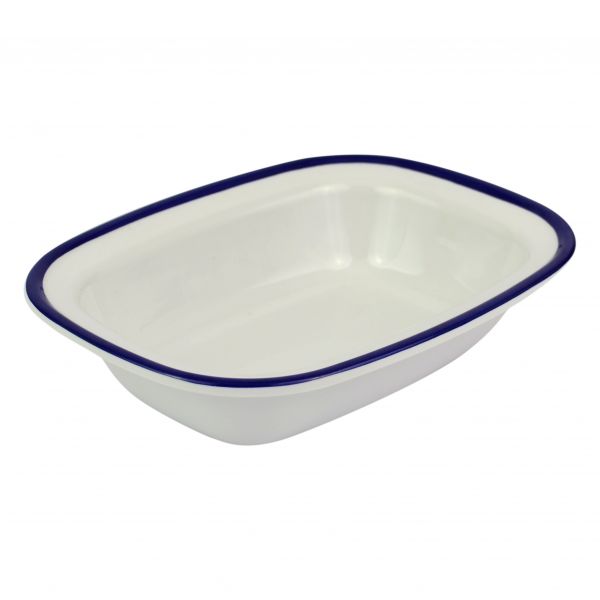 Schale, Emaille-Optik, 200 x 150 x 45 mm, 0,4 Liter