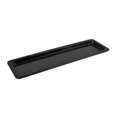 Deluxe, Tablett, schmaler Rand, GN 2/4, 30 mm hoch, 1 Liter, Schwarz