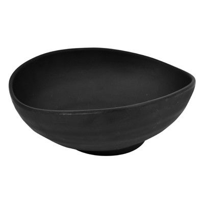 Pigment, ovale Schale, 240 x 200 x 88 mm, 1,2 Liter, Schwarz