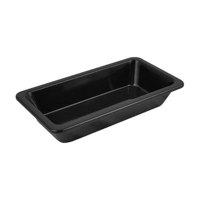 Deluxe, Schale, schmaler Rand, GN 1/3, 65 mm hoch, 1,2 Liter, Schwarz