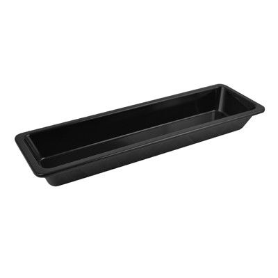 Deluxe, Schale, schmaler Rand, GN 2/4, 65 mm hoch, 2,3 Liter, Schwarz