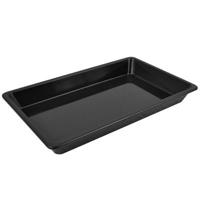 Deluxe, Schale, schmaler Rand, GN 1/1, 65 mm hoch, 6,4 Liter, Schwarz