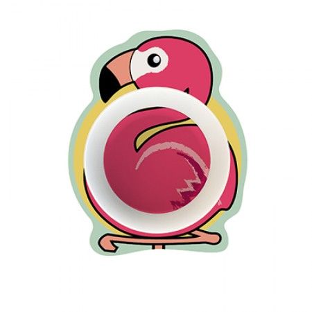 Suppenteller für Kleinkinder mit Flamingo als Motiv