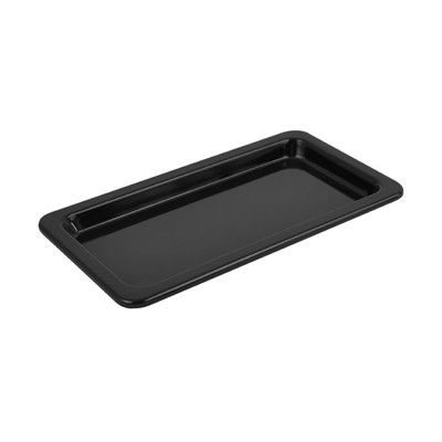 Deluxe, Tablett, schmaler Rand, GN 1/3, 30 mm hoch, 0,3 Liter, Schwarz